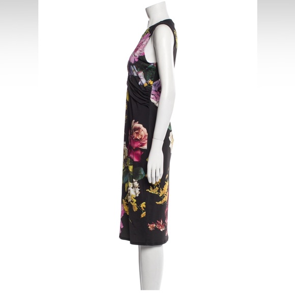 Roberto Cavalli Floral Print Midi Dress Size 12 - Picture 2 of 10